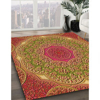 Patterned Yellow Rug, pat1875org