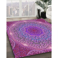 Patterned Orchid Purple Rug, pat1875pur