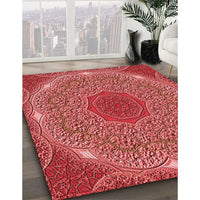 Patterned Red Rug, pat1875rd