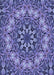Patterned Deep Periwinkle Purple Rug, pat1876blu
