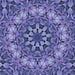 Round Machine Washable Transitional Deep Periwinkle Purple Rug, wshpat1876blu