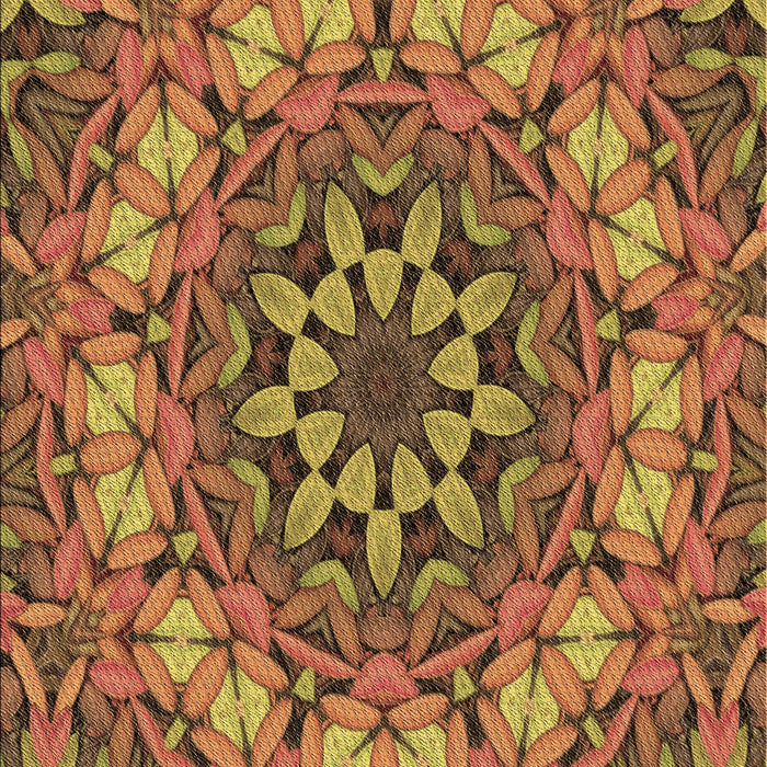 Patterned Caramel Brown Rug, pat1876brn