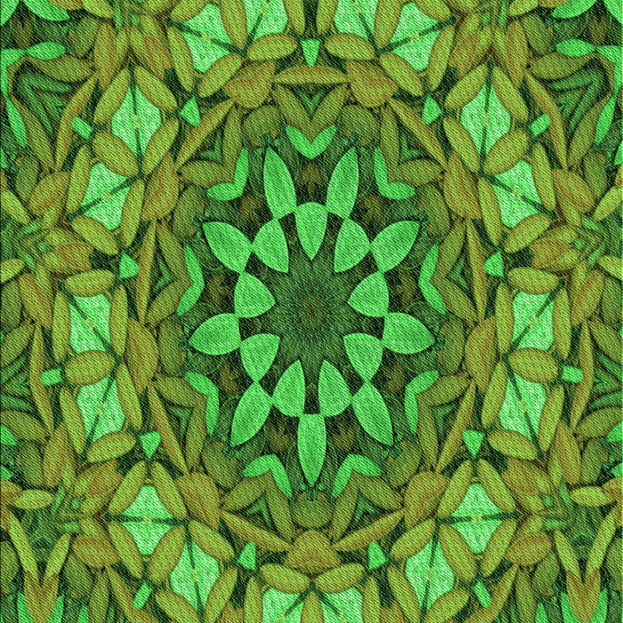 Patterned Green Rug, pat1876grn
