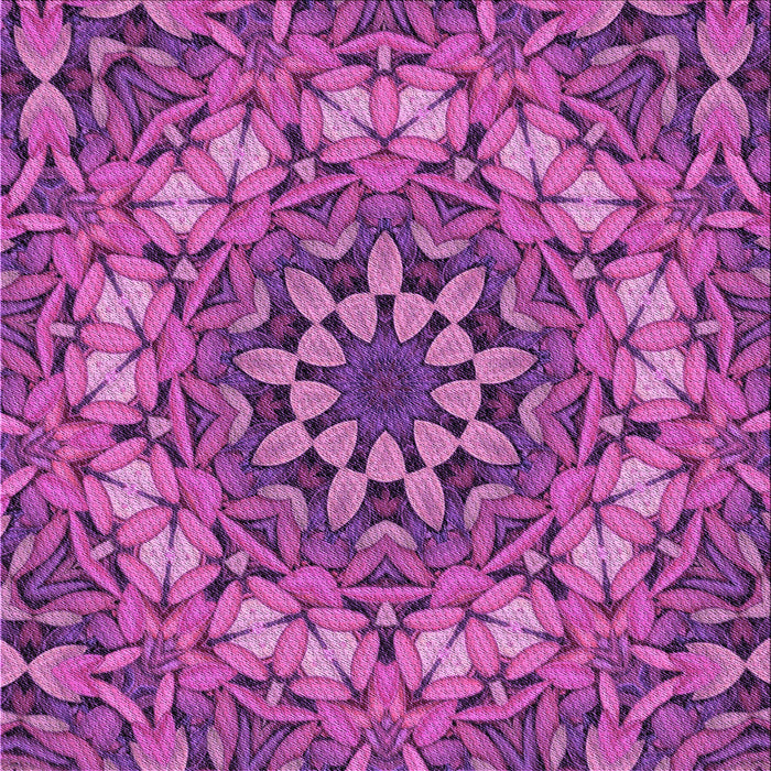 Round Patterned Medium Violet Red Pink Rug, pat1876pur