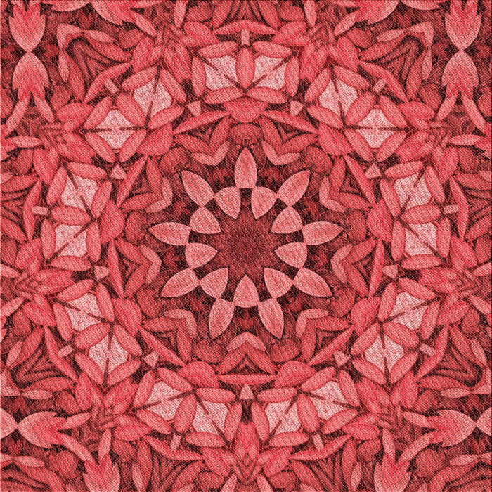 Round Patterned Red Rug, pat1876rd