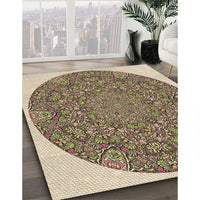 Patterned Sepia Brown Rug, pat1877brn