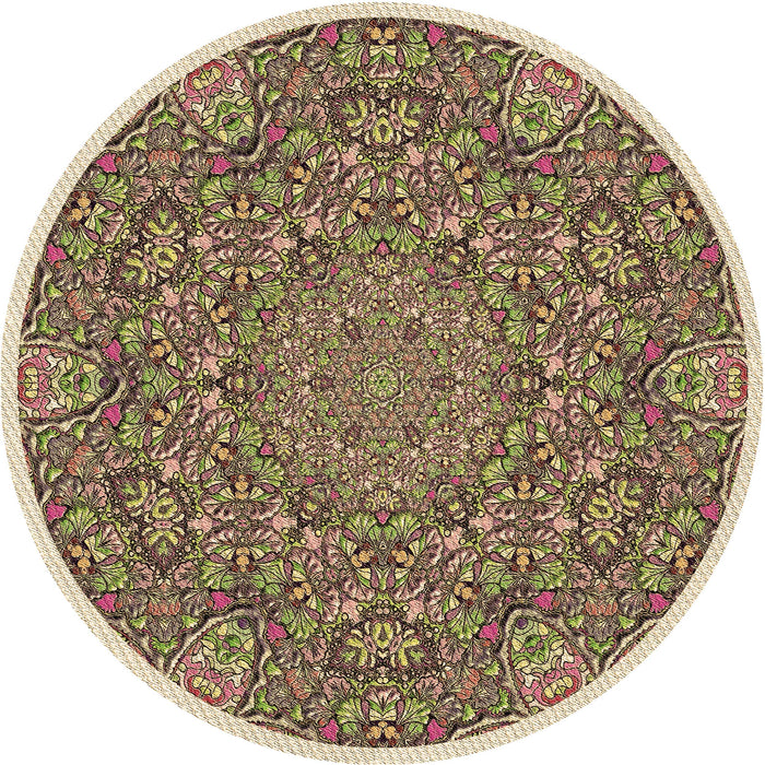 Square Patterned Sepia Brown Rug, pat1877brn