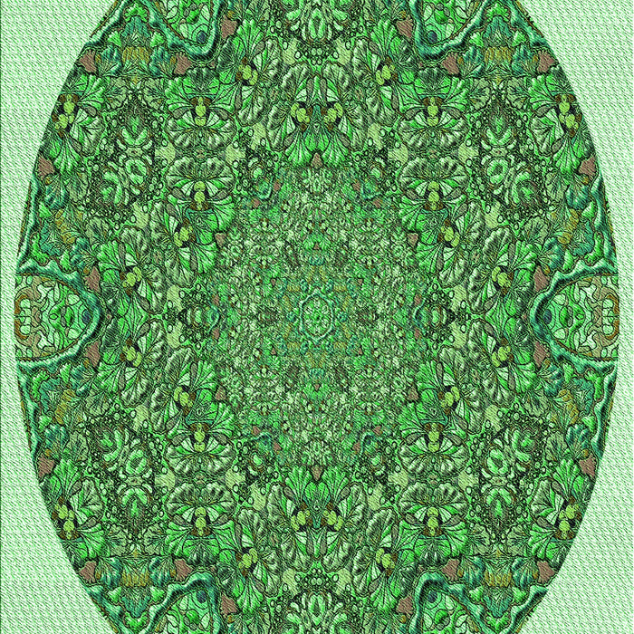 Patterned Forest Green Rug, pat1877grn