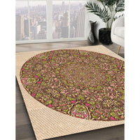 Patterned Brown Red Rug, pat1877org