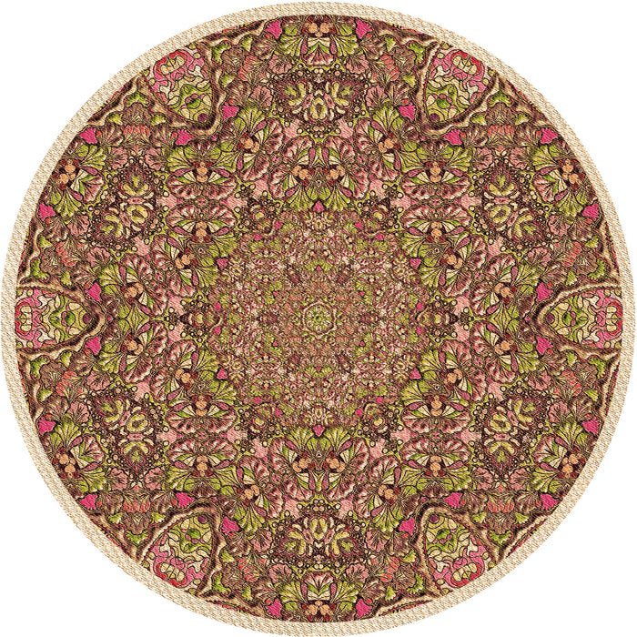 Square Machine Washable Transitional Brown Red Rug in a Living Room, wshpat1877org