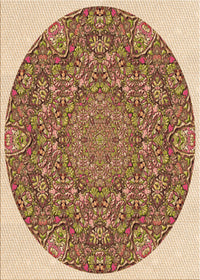 Machine Washable Transitional Brown Red Rug, wshpat1877org