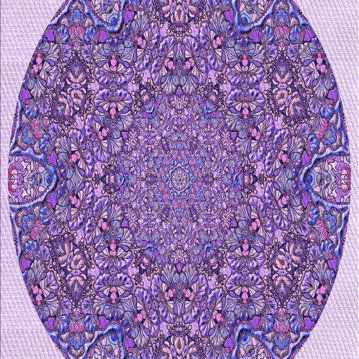 Patterned Mauve Purple Rug, pat1877pur