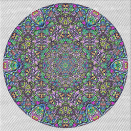 Square Patterned Platinum Silver Gray Novelty Rug, pat1877