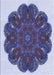 Patterned Blue Rug, pat1878blu