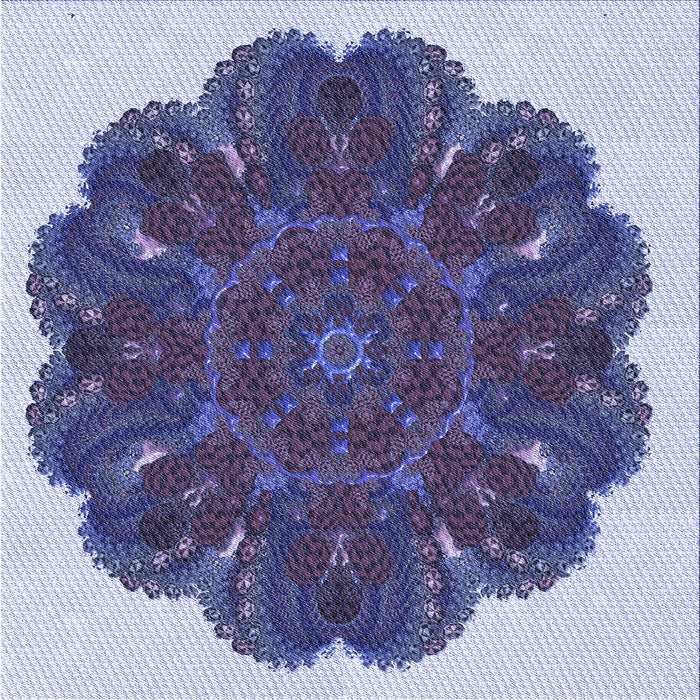 Round Machine Washable Transitional Blue Rug, wshpat1878blu