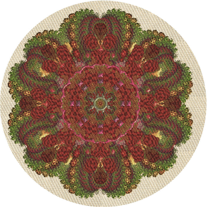 Square Machine Washable Transitional Saffron Red Rug in a Living Room, wshpat1878brn