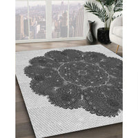 Patterned Silver Gray Rug, pat1878gry