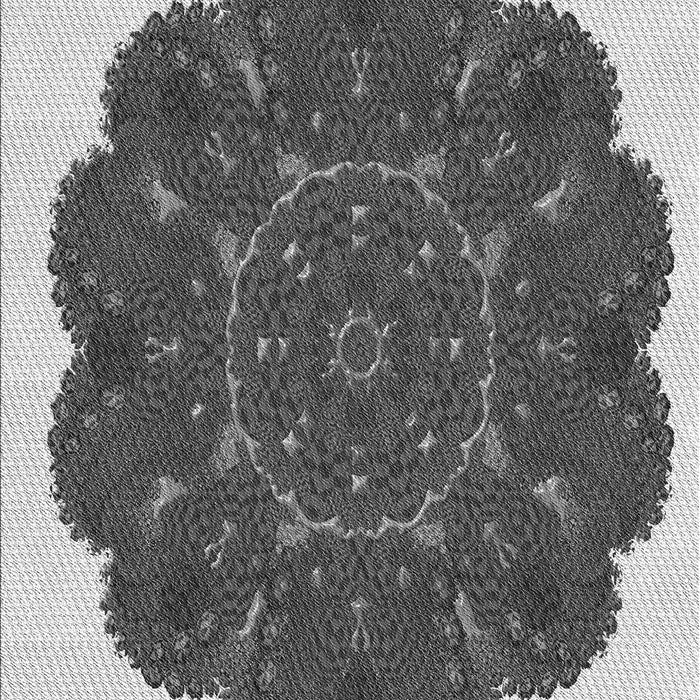 Patterned Silver Gray Rug, pat1878gry