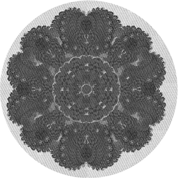 Square Machine Washable Transitional Silver Gray Rug in a Living Room, wshpat1878gry