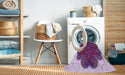 Machine Washable Transitional Bright Lilac Purple Rug in a Washing Machine, wshpat1878pur