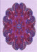 Patterned Bright Lilac Purple Rug, pat1878pur