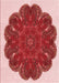 Patterned Pastel Pink Rug, pat1878rd