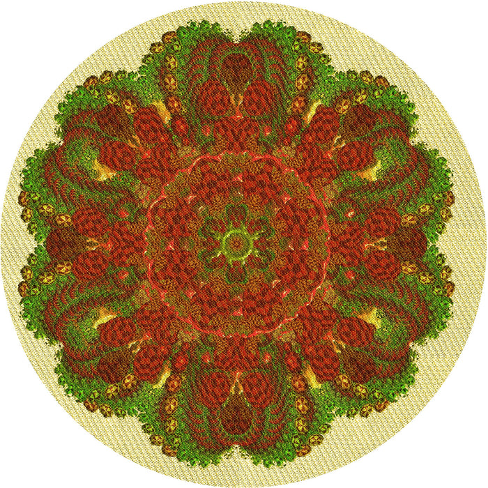 Square Machine Washable Transitional Metallic Gold Rug in a Living Room, wshpat1878yw