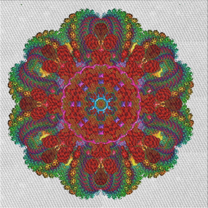 Square Patterned Silver Gray Novelty Rug, pat1878