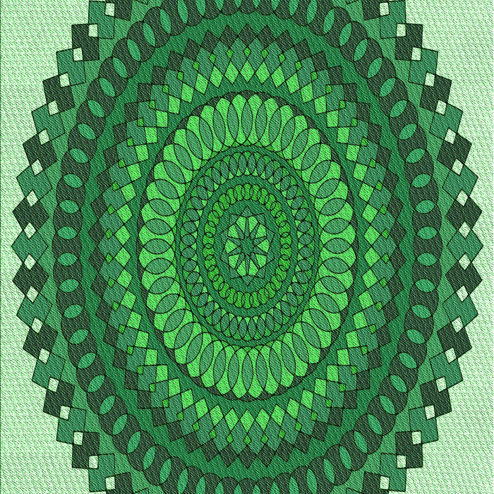 Patterned Forest Green Rug, pat1879grn