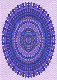 Machine Washable Transitional Amethyst Purple Rug, wshpat1879pur