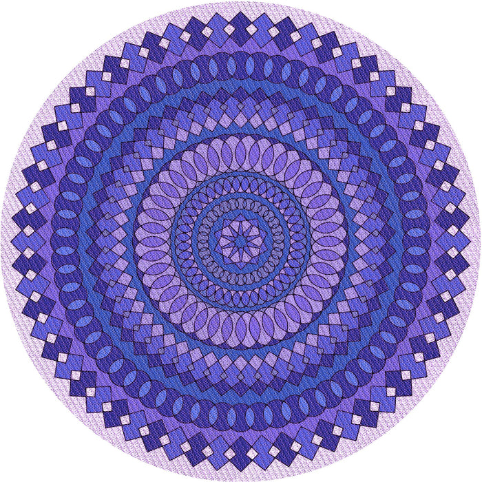 Square Patterned Amethyst Purple Rug, pat1879pur