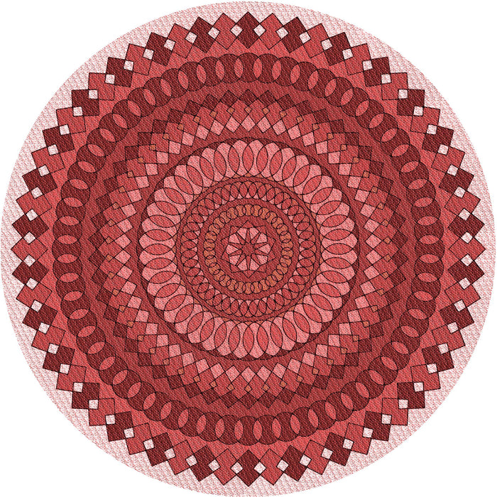 Square Machine Washable Transitional Light Coral Pink Rug in a Living Room, wshpat1879rd