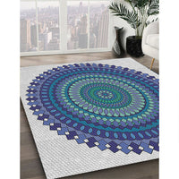 Patterned Jeans Blue Novelty Rug, pat1879