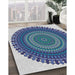 Patterned Jeans Blue Novelty Rug in Family Room, pat1879