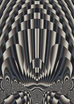 Patterned Mid Gray Novelty Rug, pat187