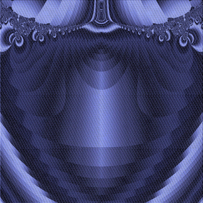 Round Patterned Night Blue Rug, pat188blu