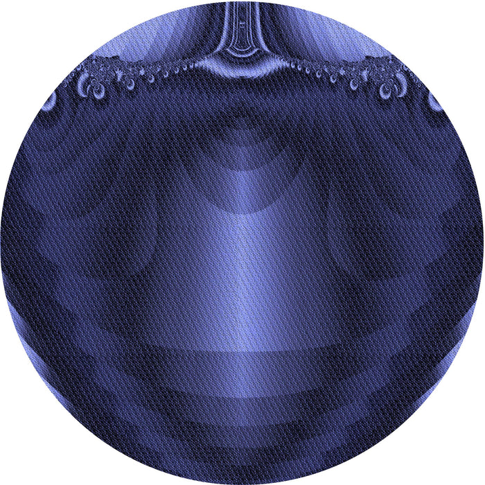 Square Machine Washable Transitional Night Blue Rug in a Living Room, wshpat188blu