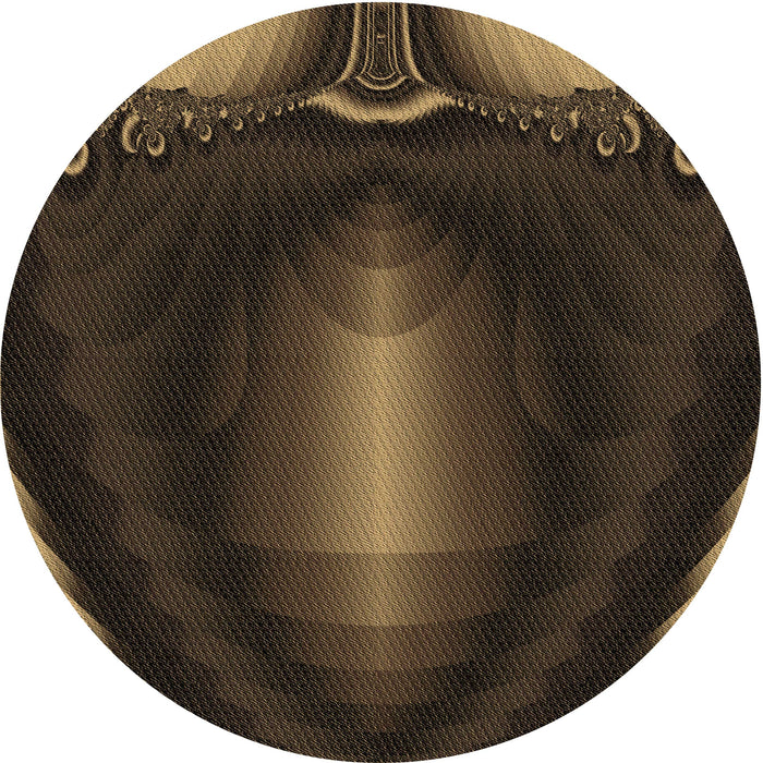 Square Patterned Midnight Gray Rug, pat188brn