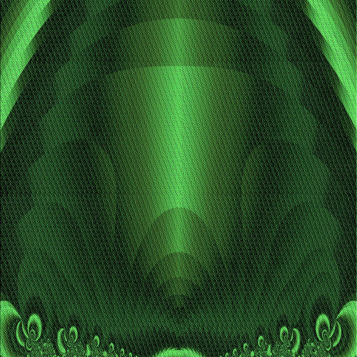 Patterned Dark Forest Green Rug, pat188grn