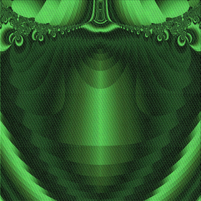 Round Patterned Dark Forest Green Rug, pat188grn