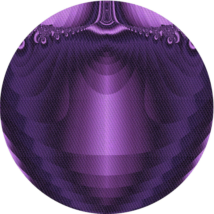 Square Machine Washable Transitional Dark Orchid Purple Rug in a Living Room, wshpat188pur