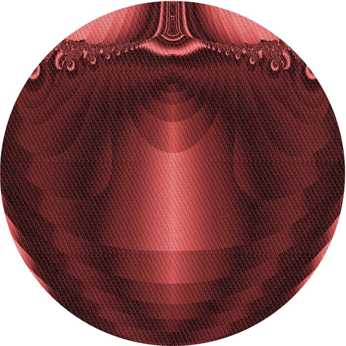 Square Patterned Red Rug, pat188rd