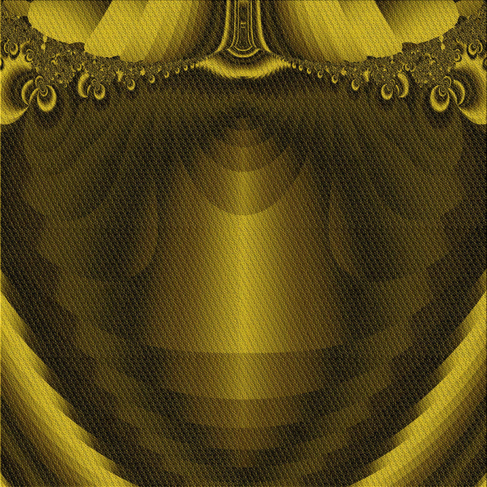 Round Patterned Dark Yellow Green Rug, pat188yw