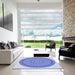 Machine Washable Transitional Blue Rug in a Kitchen, wshpat1880blu