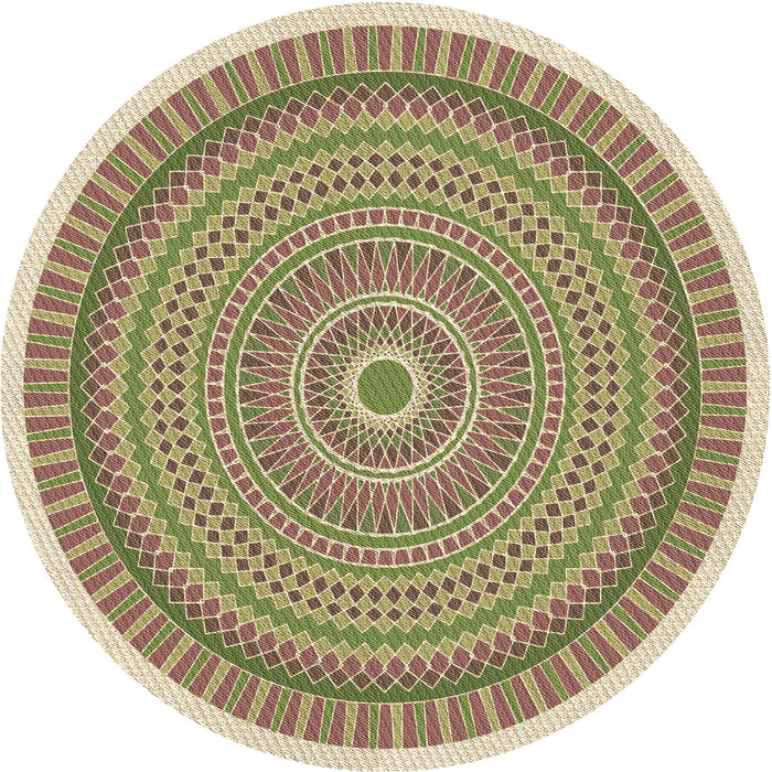 Square Patterned Brown Rug, pat1880brn