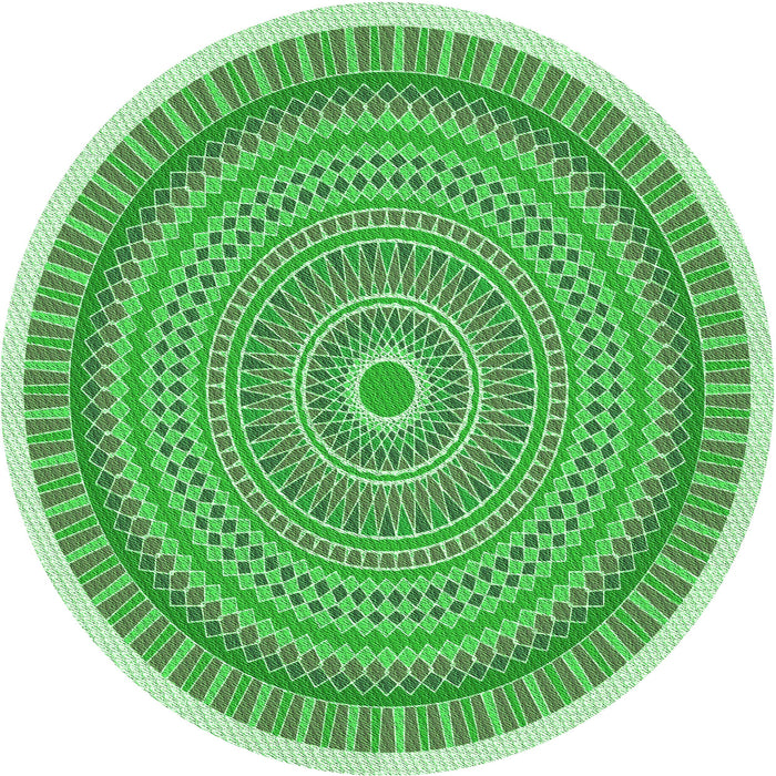 Square Patterned Jade Green Rug, pat1880grn