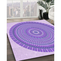 Patterned Purple Rug, pat1880pur