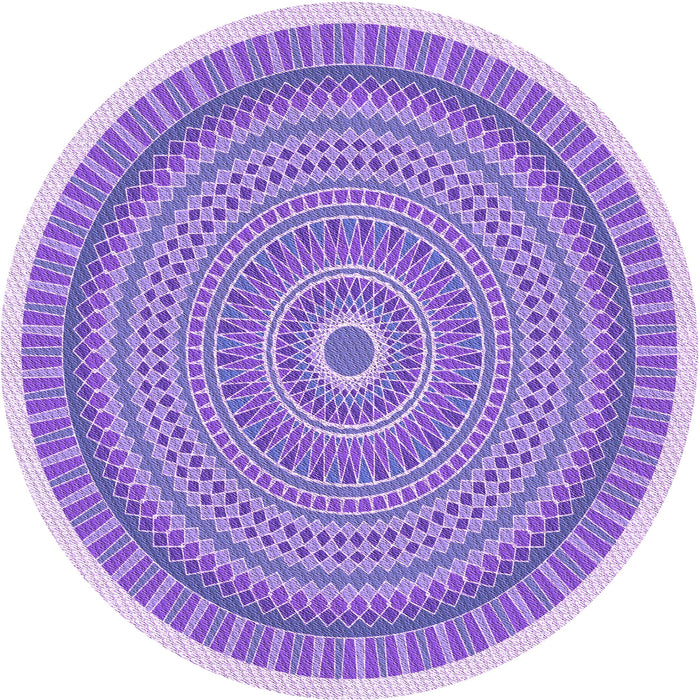 Square Patterned Purple Rug, pat1880pur