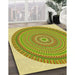 Machine Washable Transitional Dark Golden Brown Rug in a Family Room, wshpat1880yw