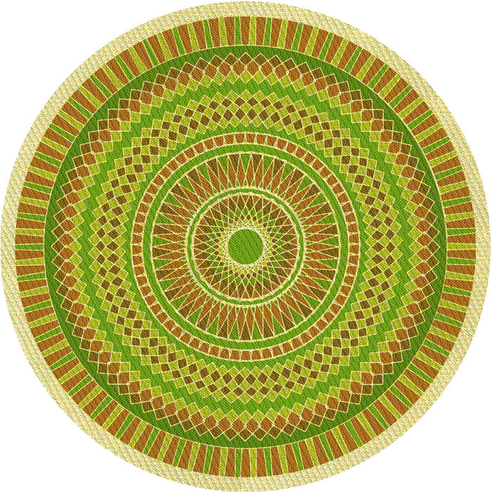 Square Machine Washable Transitional Dark Golden Brown Rug in a Living Room, wshpat1880yw